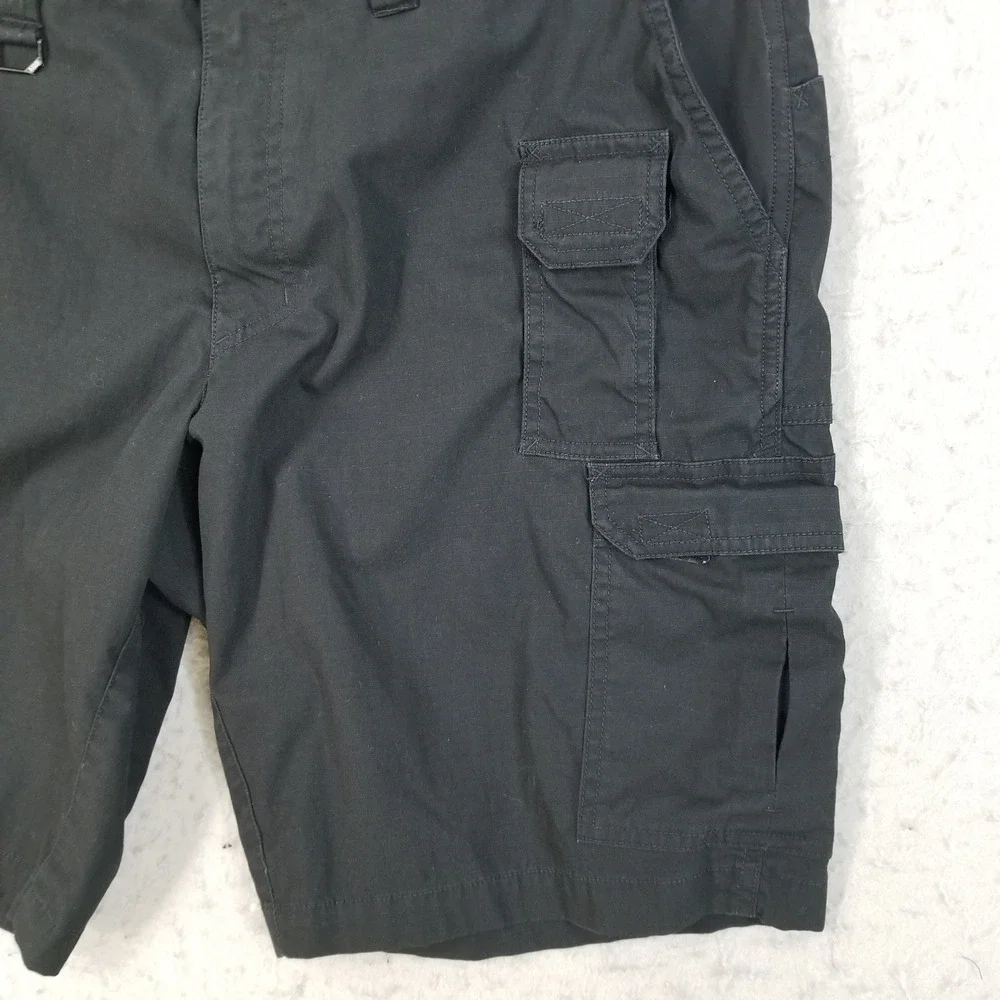 5.11 Tactical Cargo Shorts Mens 38 Black Academy Ripstop Utility Workwear 73287